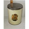 Image 1 : LARGE VINTAGE TIN CANISTER
