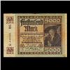 Image 2 : 1922 Germany (Weimar Republic) 5000 Marks Post-WWI Hyperinflation Banknote P# 81a Grades Select AU
