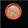 Image 2 : Mixed small cents 1c orig shotgun roll, 1929-p Lincoln Cent, Wheat Cent other end, Nathan's Brandt W