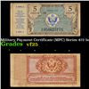Image 1 : Military Payment Certificate (MPC) Series 472 5c Grades vf+