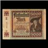 Image 2 : 1922 Germany (Weimar Republic) 5000 Marks Post-WWI Hyperinflation Banknote P# 81a Grades vf++
