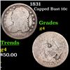 Image 1 : 1831 Capped Bust Dime 10c Grades g, good