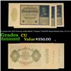 Image 1 : 3x Consecutive 1922 Germany 10,000 Marks "Vampire" Post-WWI Hyperinflation Note, CU! P# 72 Grades CU