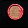 Image 3 : Mixed small cents 1c orig shotgun roll, 1918-p Lincoln Cent, Wheat Cent other end, Nathan's Brandt W