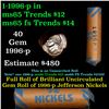 Image 1 : Shotgun Jefferson 5c roll, 1996-p 40 pcs Vintage Bank Wrapper