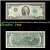 Image 1 : 1976 $2 Green Seal Federal Reserve Note (Chicago, IL) Grades vf++