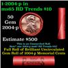 Image 1 : Shotgun Lincoln 1c roll, 2004-p 50 pcs Steel-Strong Wrapper.