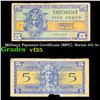 Image 1 : Military Payment Certificate (MPC)  Series 521 5c Grades vf+