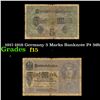 Image 1 : 1917-1918 Germany 5 Marks Banknote P# 56b Grades f+