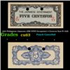 Image 1 : 1942 Philippines (Japanese (JIM) WWII Occupation) 5 Centavos Note P# 103b Grades Select CU