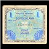 Image 2 : 1944 Germany WWII Allied Military Currency 1 Mark Note P# 192a Grades vf+