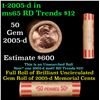 Image 1 : Shotgun Lincoln 1c roll, 2005-d 50 pcs Coin-Tainer Wrapper.