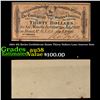 Image 1 : 1864 4th Series Confederate States Thirty Dollars Loan Interest Note Grades Choice AU/BU Slider