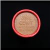 Image 3 : Mixed small cents 1c orig shotgun roll, Wheat Cent, 1906 Indian Cent other end, Nathan's Brandt Wrap