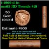 Image 1 : Shotgun Lincoln 1c roll, 1969-d 50 pcs Bank of America Wrapper.