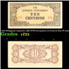 Image 1 : 1942 Philippines (Japanese (JIM) WWII Occupation) 10 Centavos Note P# 104a Grades vf++