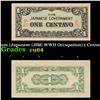 Image 1 : 1942 Philippines (Japanese (JIM) WWII Occupation) 1 Centavo Note P# 102b Grades Choice CU