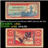 Image 1 : Military Payment Certificate (MPC) Series 681 25c Grades vf+