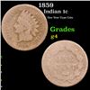 Image 1 : 1859 Indian Cent 1c Grades g, good