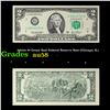 Image 1 : 2003A $2 Green Seal Federal Reserve Note (Chicago, IL) Grades Choice AU/BU Slider