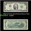 Image 1 : 2003 $2 Green Seal Federal Reseve Note Grades Choice CU