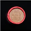 Image 3 : Mixed small cents 1c orig shotgun roll,  Wheat Cent, 1927-p Lincoln Cent other end, Nathan's Brandt 