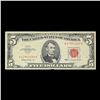 Image 2 : 1963 $5 Red seal United States Note Grades vf++
