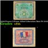 Image 1 : 1944 France 2 Franc Allied Liberation Note P# 114A Grades vf++