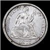 Image 2 : ***Auction Highlight*** 1877-cc Seated Liberty Dime 10c Graded GEM Unc BY USCG (fc)