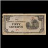 Image 2 : 1942 Philippines Under Japanese (JIM) Occupation 50 Centavo Note P# 105A Grades vf++