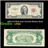 Image 1 : 1963 $2 Red seal United States Note Grades vf++