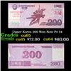 Image 1 : Upper Korea 200 Won Note P# 54 Grades Gem CU