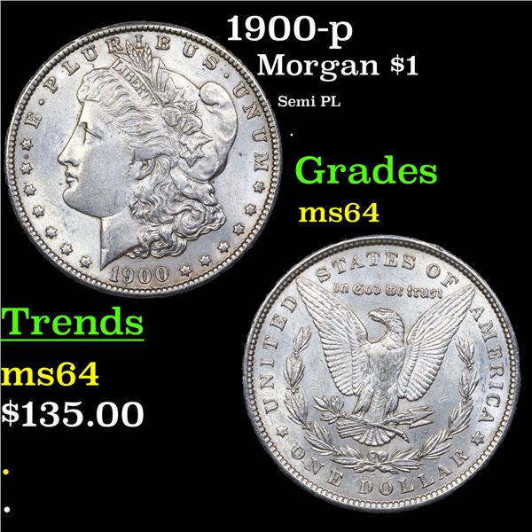 1900-p Morgan Dollar $1 Grades Choice Unc