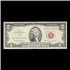 Image 2 : 1963 $2 Red seal United States Note Grades vf+