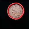Image 2 : Mixed small cents 1c orig shotgun roll,  Wheat Cent, 1906 Indian Cent other end, Nathan's Brandt Wra