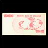 Image 2 : 2008 Zimbabawe 10 Million Dollar Note P# 55A Grades vf++