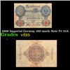 Image 1 : 1908 Imperial Germay 100 mark Note P# 33A Grades vf+