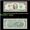 Image 1 : 1976 $2 Green Seal Federal Reseve Note Grades Select AU