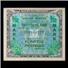 Image 2 : 1944 Germnay 1/2 Mark Note Under Allied Occupation P# 191C Grades Choice AU/BU Slider