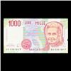 Image 2 : 1990 Italy 1,000 Lire Note P# 114C Grades vf++
