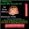 Image 1 : Shotgun Lincoln 1c roll, 1980-p 50 pcs The First Pennsylvania Bank Wrapper.