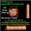 Image 1 : Shotgun Lincoln 1c roll, 1990-p 50 pcs Abbott Coin Counter Wrapper.