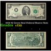 Image 1 : 1976 $2 Green Seal Federal Reseve Note Grades vf++