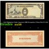 Image 1 : 1942 Philippines Under Japanese (JIM) Occupation 5 Pesos Note P# 110A Grades Choice AU/BU Slider