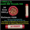 Image 1 : Shotgun Lincoln 1c roll, 1982-p 50 pcs Penny Bank Wrapper.