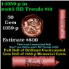 Image 1 : Shotgun Lincoln 1c roll, 1959-p 50 pcs Steel-Strong Wrapper.