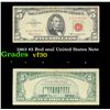 Image 1 : 1963 $5 Red seal United States Note Grades vf++