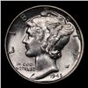 Image 2 : 1945-d Mercury Dime 10c Grades Choice+ Unc