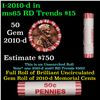 Image 1 : Shotgun Lincoln 1c roll, 2010-d 50 pcs String & Son Wrapper.