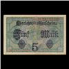 Image 3 : 1917 Imperial Germany 5 mark note P# 56B Grades vf++